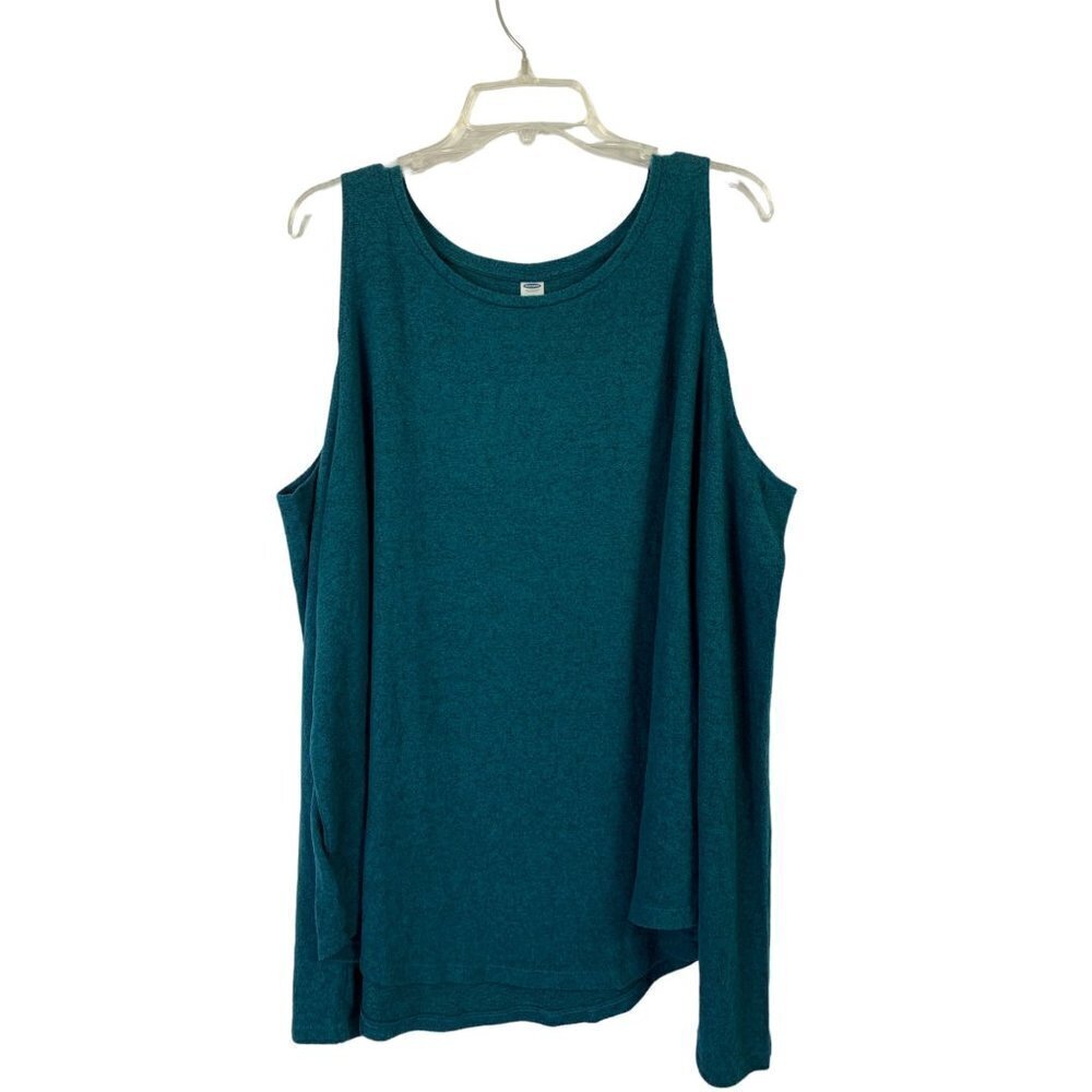 Old Navy Women’s Dark Teal Cold Shoulder Top